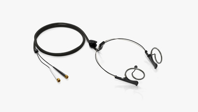 DPA 4560 CORE Binaural Headset, Normal SPL, Black, MicroDot