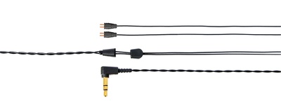 Linum BaX G2 Double Twisted Cable - 2-Pin - 3.5mm TRS - Black