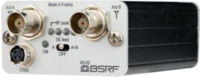 BSRF AS-62 Dual Channel Active Antenna Splitter (1 BNC to 3 SMA per channel)