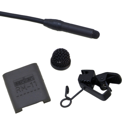 Sanken COS 11DPT Lavalier Microphone -  No connector (pig tail), 1.8m cable - Black