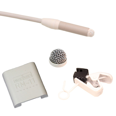 Sanken COS 11DR Lavalier Microphone - TA4F Mini-XLR Connector, 1.8m cable - Beige