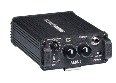 Sound Devices MM-1 Battery-powered mic preamp with headphone monitor