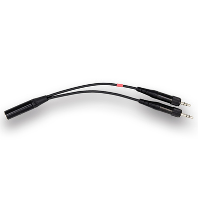 NPA_FX_MJLCK - TA5M to 2x Locking Minijack Audio Adapter Cable