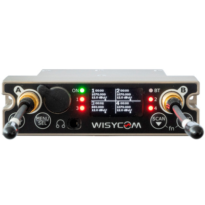 Wisycom MCR54 - Quad channel Multiband True Diversity Receiver