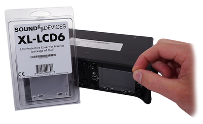 Sound Devices XL-LCD6 - Protective, clear LCD cover for 6-Series (pack of 4)