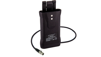 Audioroot eSMART BH1-T - Single battery holder/holster with DTAP output connector and TA4F Mini XLR lead cable