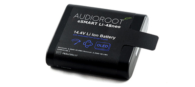 Audioroot eSmart Li-48neo - 14.4V 48Wh smart lithium battery with OLED