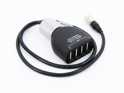 Audioroot - eUSB-4XHRS4 - 10-24V Hirose QUAD USB 2400mA  power converter/adapter