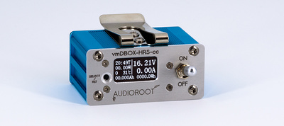 Audioroot vmDBOX-HRS-cc - Power distributor for sound bag with built-in OLED volt/amp/Ah meter