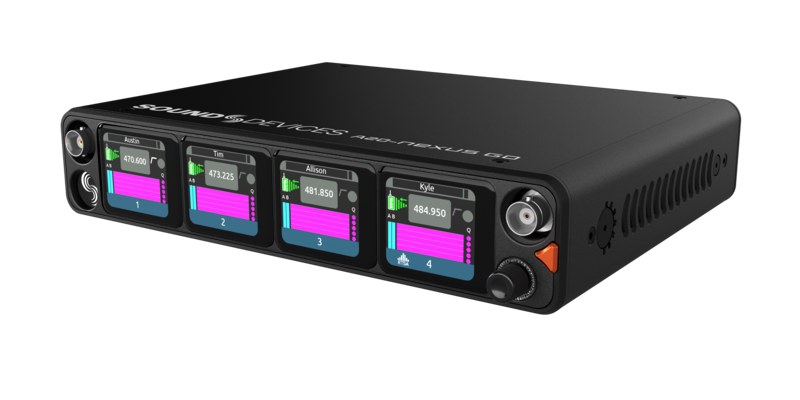 Sound Devices A20-Nexus Go - 4-8 Channel True-diversity Wireless Receiver with SpectraBand