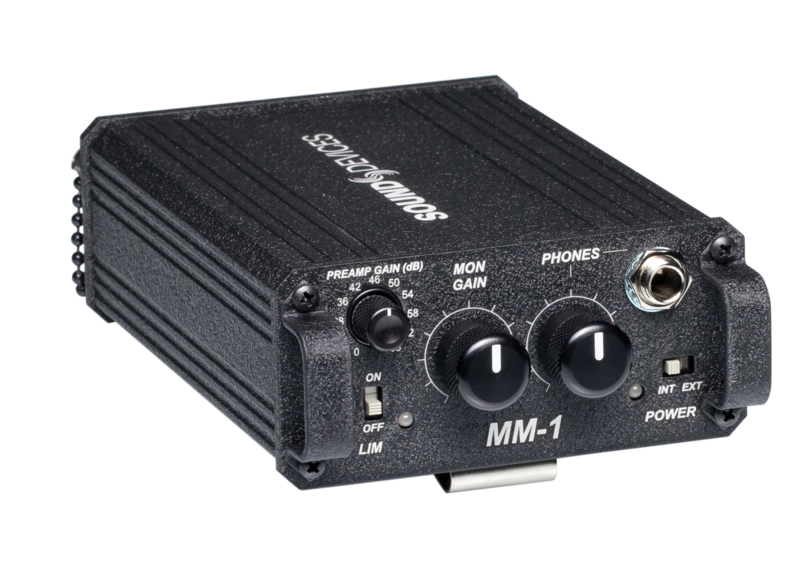 Sound Devices MM-1 Battery-powered mic preamp with headphone monitor
